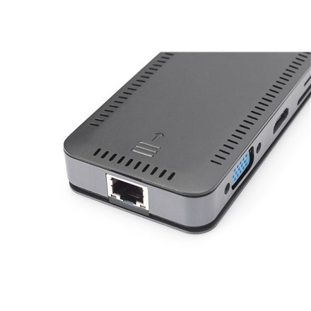 Digitus | 11 in 1 USB-C Docking Station and SSD Enclosure | DA-70896 | Dock | Ethernet LAN (RJ-45) ports 1 | VGA (D-Sub) ports q Digitus | 11 in 1 USB-C Docking Station and SSD Enclosure | DA-70896 | Dock | Ethernet LAN (RJ-45) ports 1 | VGA (D-Sub) ports q