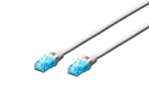 Digitus | CAT 5e U-UTP | Patch cord | PVC AWG 26/7 | White | 2 m | Modular RJ45 (8/8) plug Digitus | CAT 5e U-UTP | Patch cord | PVC AWG 26/7 | White | 2 m | Modular RJ45 (8/8) plug