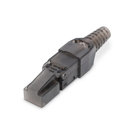 Digitus CAT 6A connector for field assembly, unshielded AWG 27/7 to 22/1, solid and stranded wire, RJ45 Digitus CAT 6A connector for field assembly, unshielded AWG 27/7 to 22/1, solid and stranded wire, RJ45