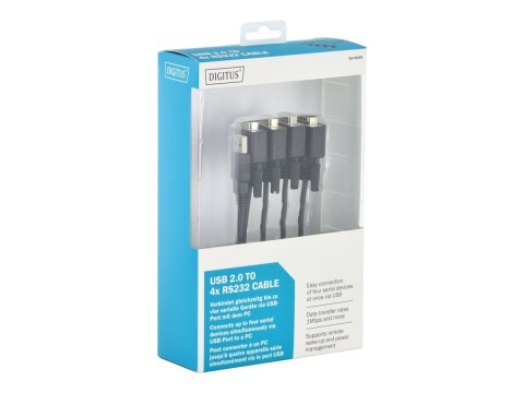 Digitus | USB 2.0 to 4xRS232 Cable | DA-70159 | USB to Serial Adapter Digitus | USB 2.0 to 4xRS232 Cable | DA-70159 | USB to Serial Adapter