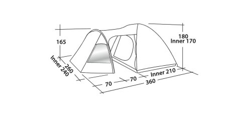 Easy Camp | Tent | Blazar 400 | 4 person(s) Easy Camp | Tent | Blazar 400 | 4 person(s)