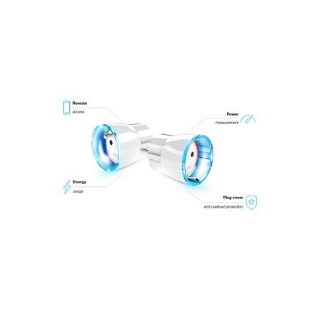 Fibaro | Wtyczka ścienna (typ F, Schuko) | Apple HomeKit | Biały Fibaro | Wtyczka ścienna (typ F, Schuko) | Apple HomeKit | Biały