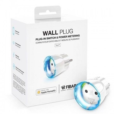 Fibaro | Wtyczka ścienna (typ F, Schuko) | Apple HomeKit | Biały Fibaro | Wtyczka ścienna (typ F, Schuko) | Apple HomeKit | Biały