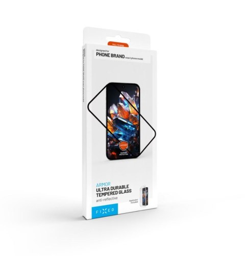 Fixed Armor | Screen protector | Apple | iPhone 15 Plus/iPhone16 Plus | Tempered glass | Black Fixed Armor | Screen protector | Apple | iPhone 15 Plus/iPhone16 Plus | Tempered glass | Black