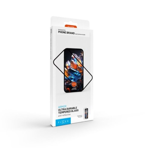 Fixed Armor | Screen protector | Apple | iPhone 15/iPhone 16 | Tempered glass | Black Fixed Armor | Screen protector | Apple | iPhone 15/iPhone 16 | Tempered glass | Black