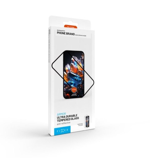 Fixed Armor | Screen protector | Apple | iPhone 16 Pro | Tempered glass | Black Fixed Armor | Screen protector | Apple | iPhone 16 Pro | Tempered glass | Black