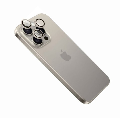 Fixed Camera glass | Apple | iPhone 16 Pro/16 Pro Max | Tempered glass | Gold Fixed Camera glass | Apple | iPhone 16 Pro/16 Pro Max | Tempered glass | Gold
