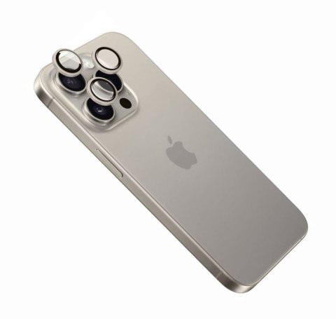Fixed Camera glass | Apple | iPhone 16 Pro/16 Pro Max | Tempered glass | Natural titan Fixed Camera glass | Apple | iPhone 16 Pro/16 Pro Max | Tempered glass | Natural titan