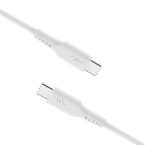 Fixed | Liquid Silicone Cable USB-C/USB-C, 2m, 60W | FIXDLS-CC2-WH Fixed | Liquid Silicone Cable USB-C/USB-C, 2m, 60W | FIXDLS-CC2-WH
