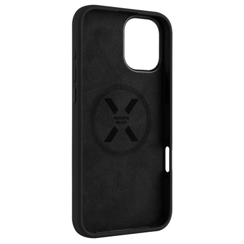Fixed | MagFlow | Back Cover | Apple | iPhone 16 Plus | Silicone | Black Fixed | MagFlow | Back Cover | Apple | iPhone 16 Plus | Silicone | Black