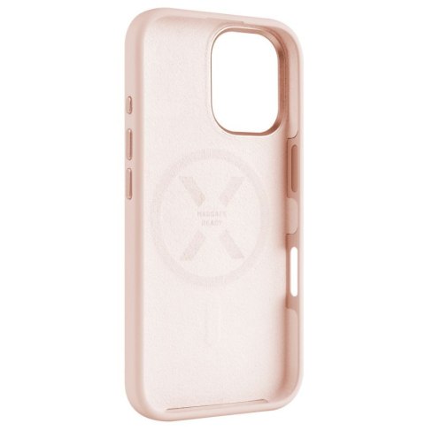 Fixed MagFlow | Back cover | Apple | iPhone 16 | Liquid silicon | Pink Fixed MagFlow | Back cover | Apple | iPhone 16 | Liquid silicon | Pink
