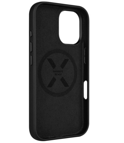 Fixed MagLeather | Back cover | Apple | iPhone 16 | Leather | Black Fixed MagLeather | Back cover | Apple | iPhone 16 | Leather | Black