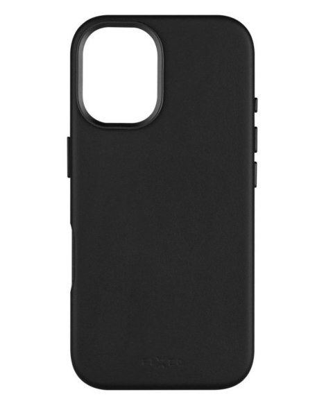Fixed MagLeather | Back cover | Apple | iPhone 16 | Leather | Black Fixed MagLeather | Back cover | Apple | iPhone 16 | Leather | Black