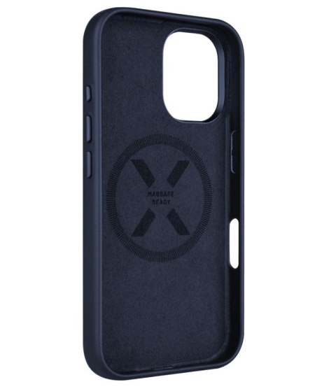 Fixed MagLeather | Back cover | Apple | iPhone 16 | Leather | Blue Fixed MagLeather | Back cover | Apple | iPhone 16 | Leather | Blue