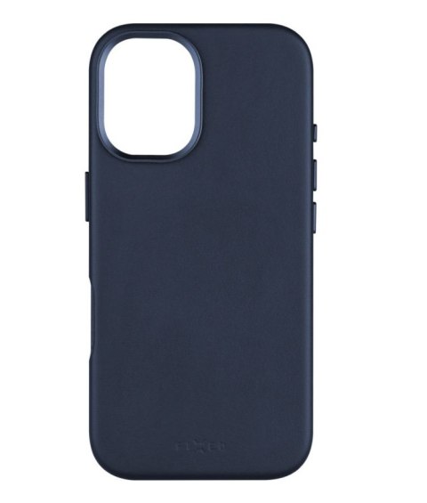 Fixed MagLeather | Back cover | Apple | iPhone 16 | Leather | Blue Fixed MagLeather | Back cover | Apple | iPhone 16 | Leather | Blue