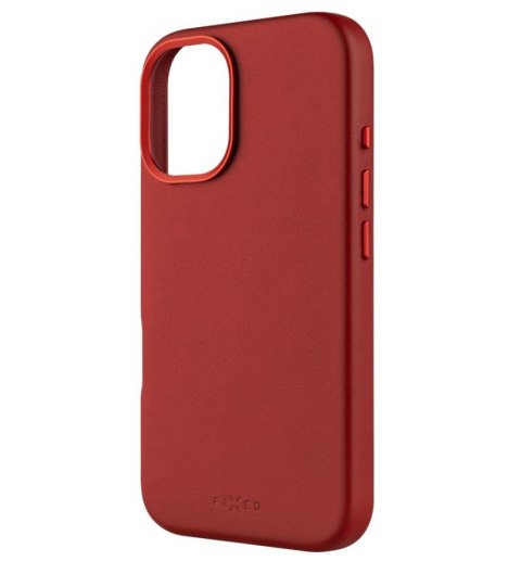 Fixed MagLeather | Back cover | Apple | iPhone 16 | Leather | Red Fixed MagLeather | Back cover | Apple | iPhone 16 | Leather | Red