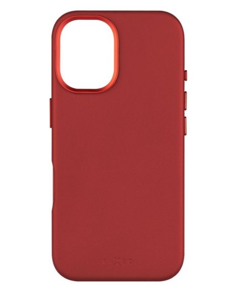 Fixed MagLeather | Back cover | Apple | iPhone 16 | Leather | Red Fixed MagLeather | Back cover | Apple | iPhone 16 | Leather | Red