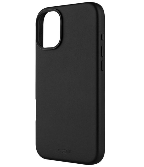 Fixed MagLeather | Back cover | Apple | iPhone 16 Plus | Leather | Black Fixed MagLeather | Back cover | Apple | iPhone 16 Plus | Leather | Black