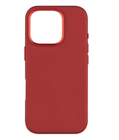 Fixed MagLeather | Back cover | Apple | iPhone 16 Pro | Leather | Red Fixed MagLeather | Back cover | Apple | iPhone 16 Pro | Leather | Red