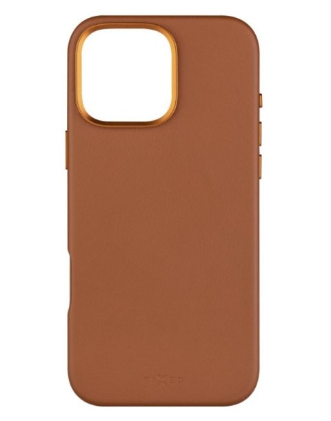 Fixed MagLeather | Back cover | Apple | iPhone 16 Pro Max | Leather | Brown Fixed MagLeather | Back cover | Apple | iPhone 16 Pro Max | Leather | Brown