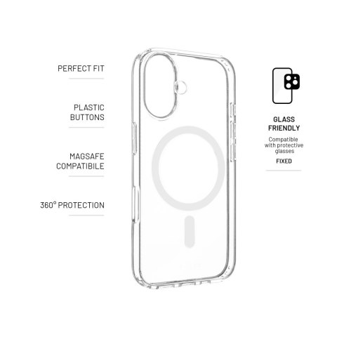 Fixed | MagPure | Back Cover | Apple | iPhone 16 | TPU | Clear Fixed | MagPure | Back Cover | Apple | iPhone 16 | TPU | Clear