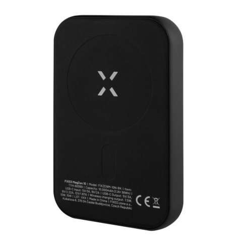 Fixed | MagZen (2nd gen.) with wireless charging and MagSafe support Power bank | FIXZENM2-10-BK | 10000 mAh | USB-C: 5V/2A, 9V/ Fixed | MagZen (2nd gen.) with wireless charging and MagSafe support Power bank | FIXZENM2-10-BK | 10000 mAh | USB-C: 5V/2A, 9V/