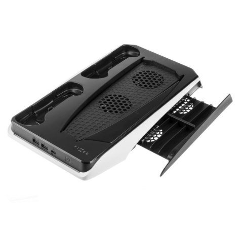 Fixed Multifunctional Station for PlayStation 5 with Cooling and Charging for two DualSense Controllers | FIXPS5-MCS-BW Fixed Multifunctional Station for PlayStation 5 with Cooling and Charging for two DualSense Controllers | FIXPS5-MCS-BW