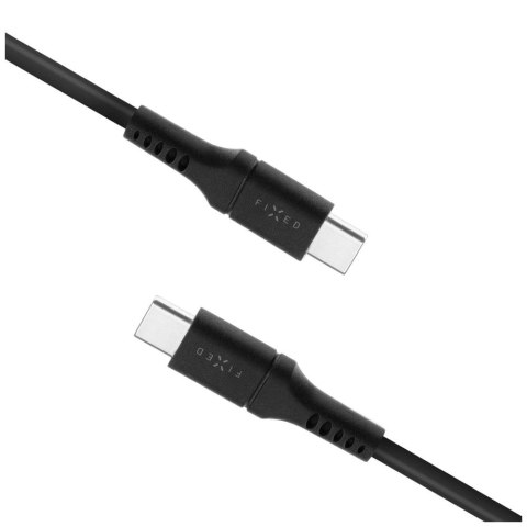 Fixed | Płynny kabel silikonowy USB-C/USB-C, 1.2m, 60W | FIXDLS-CC12-BK Fixed | Płynny kabel silikonowy USB-C/USB-C, 1.2m, 60W | FIXDLS-CC12-BK
