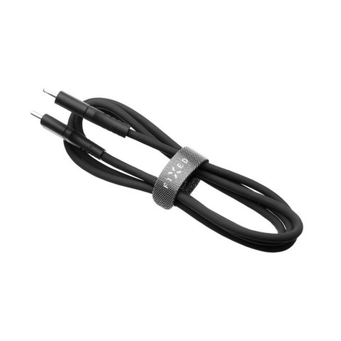 Fixed | Płynny kabel silikonowy USB-C/USB-C, 1.2m, 60W | FIXDLS-CC12-BK Fixed | Płynny kabel silikonowy USB-C/USB-C, 1.2m, 60W | FIXDLS-CC12-BK