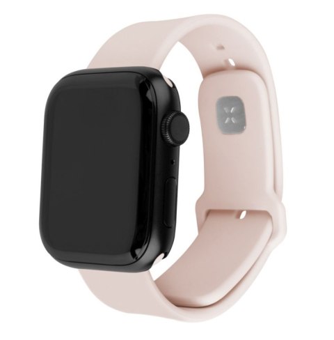 Fixed | Sporty Strap Set for Apple Watch 42/44/45 mm | 170-235 mm | Pink | Silicone Fixed | Sporty Strap Set for Apple Watch 42/44/45 mm | 170-235 mm | Pink | Silicone