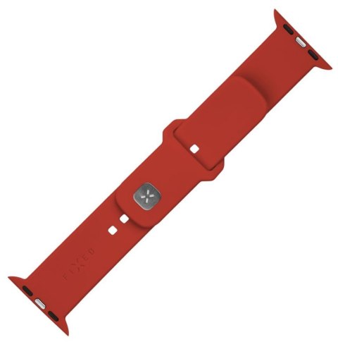 Fixed | Sporty Strap Set for Apple Watch 42/44/45 mm | 170-235 mm | Red | Silicone Fixed | Sporty Strap Set for Apple Watch 42/44/45 mm | 170-235 mm | Red | Silicone