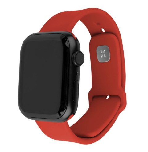 Fixed | Sporty Strap Set for Apple Watch 42/44/45 mm | 170-235 mm | Red | Silicone Fixed | Sporty Strap Set for Apple Watch 42/44/45 mm | 170-235 mm | Red | Silicone
