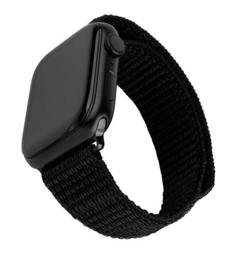 Fixed | Sporty Strap for Apple Watch 42/44/45mm | 160-210 mm | Black | Nylon Fixed | Sporty Strap for Apple Watch 42/44/45mm | 160-210 mm | Black | Nylon