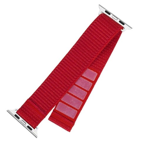 Fixed | Sporty Strap for Apple Watch Ultra 49mm | 160-210 mm | Red | Nylon Fixed | Sporty Strap for Apple Watch Ultra 49mm | 160-210 mm | Red | Nylon
