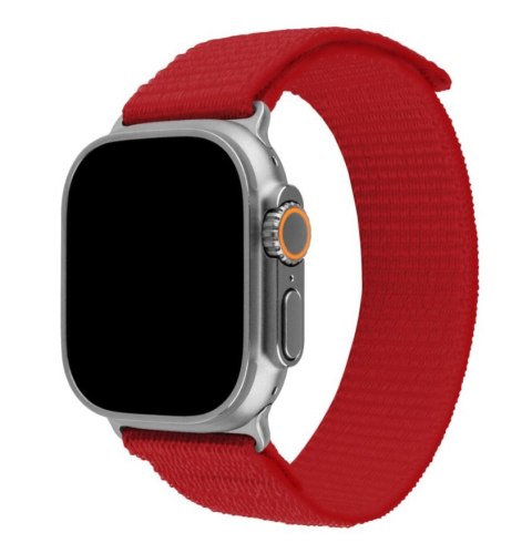 Fixed | Sporty Strap for Apple Watch Ultra 49mm | 160-210 mm | Red | Nylon Fixed | Sporty Strap for Apple Watch Ultra 49mm | 160-210 mm | Red | Nylon