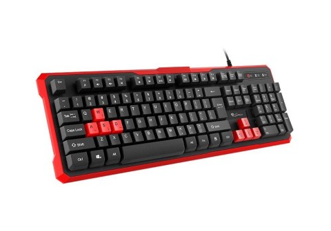 Genesis | RHOD 110 | Standard | Silicone Keyboard | RU | Wired | Black/Red Genesis | RHOD 110 | Standard | Silicone Keyboard | RU | Wired | Black/Red