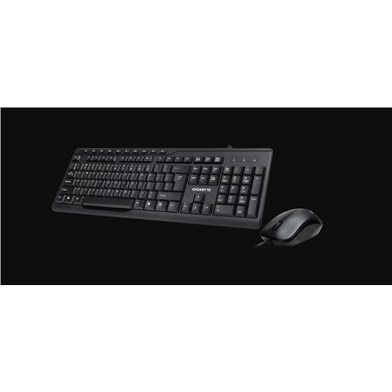 Gigabyte | Black | Multimedia Keyboard & Mouse set | KM6300 | Keyboard and Mouse Set | Wired | Mouse included | EN | Black | USB Gigabyte | Black | Multimedia Keyboard & Mouse set | KM6300 | Keyboard and Mouse Set | Wired | Mouse included | EN | Black | USB