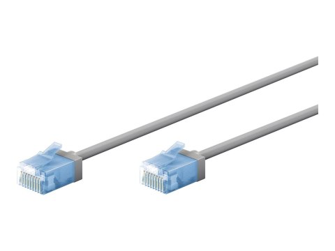 Goobay 74219 Ultra-Flexible CAT 6A Patch Cable, Slim, U/UTP, 0,15 m, Grey | Goobay Goobay 74219 Ultra-Flexible CAT 6A Patch Cable, Slim, U/UTP, 0,15 m, Grey | Goobay