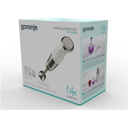 Gorenje | HBC806QW | 800 W | Blender | Hand Blender | Number of speeds Variable | Chopper | White Gorenje | HBC806QW | 800 W | Blender | Hand Blender | Number of speeds Variable | Chopper | White