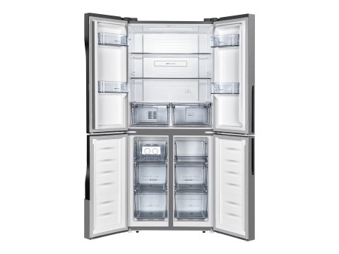 Gorenje NRM8182MX Refrigerator, E, Free standing, Side by Side, Height 182 cm, Net Fridge 278 L, Net Freezer 149 L, Grey Gorenje NRM8182MX Refrigerator, E, Free standing, Side by Side, Height 182 cm, Net Fridge 278 L, Net Freezer 149 L, Grey