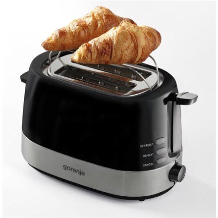 Gorenje | T850BK | Toaster | Power 850 W | Number of slots 2 | Housing material Plastic + metal | Black Gorenje | T850BK | Toaster | Power 850 W | Number of slots 2 | Housing material Plastic + metal | Black