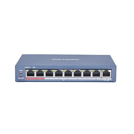 Hikvision | 8-Port Gigabit Switch | DS-3E0109P-E(C) | Unmanaged | Desktop | 1 Gbps (RJ-45) ports quantity | 10 Gbps (RJ-45) port Hikvision | 8-Port Gigabit Switch | DS-3E0109P-E(C) | Unmanaged | Desktop | 1 Gbps (RJ-45) ports quantity | 10 Gbps (RJ-45) port