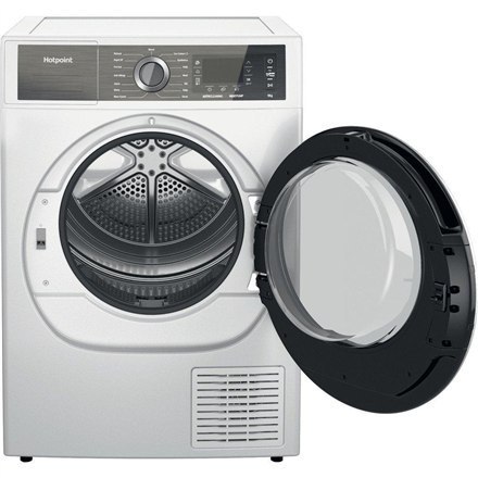 Hotpoint Dryer machine H8 D94WB EU Energy efficiency class A+++, Front loading, 9 kg, Condensation, LCD, Depth 64.9 cm, White Hotpoint Dryer machine H8 D94WB EU Energy efficiency class A+++, Front loading, 9 kg, Condensation, LCD, Depth 64.9 cm, White