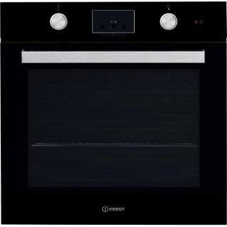 INDESIT | Oven | IFW 65Y0 J BL | 66 L | Multifunctional | Manual | Mechanical control | Height 59.5 cm | Width 59.5 cm | Black