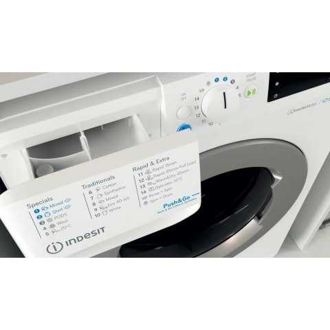 INDESIT | Pralka z suszarką | BDE 76435 WSV EE | Klasa efektywności energetycznej B/D | Ładowana od frontu | Pojemność prania 7 INDESIT | Pralka z suszarką | BDE 76435 WSV EE | Klasa efektywności energetycznej B/D | Ładowana od frontu | Pojemność prania 7