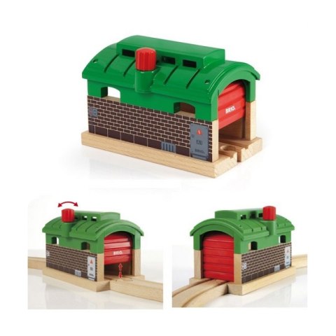 KO | Train Garage Game | 4080301-0150 | Green | Wooden KO | Train Garage Game | 4080301-0150 | Green | Wooden