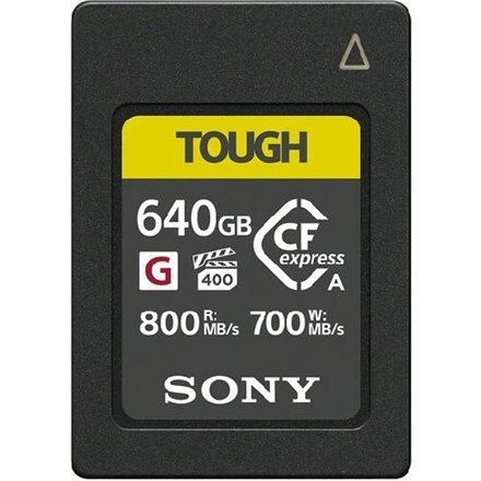 Karta pamięci Sony 640 GB z serii CEA-G CF-express typu A Karta pamięci Sony | z serii CEA-G | CF-express typu A | 640 GB | CF-e Karta pamięci Sony 640 GB z serii CEA-G CF-express typu A Karta pamięci Sony | z serii CEA-G | CF-express typu A | 640 GB | CF-e