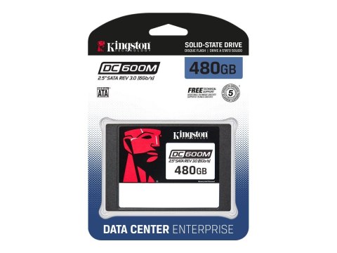 Kingston DC600M | 480 GB | SSD form factor 2.5" | Solid-state drive interface SATA Rev. 3.0 | Read speed 560 MB/s | Write speed Kingston DC600M | 480 GB | SSD form factor 2.5" | Solid-state drive interface SATA Rev. 3.0 | Read speed 560 MB/s | Write speed