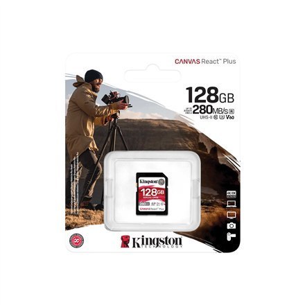 Kingston UHS-II Video Speed Class (V60) | 128 GB | Karta Pamięci SD | Klasa pamięci Class 10, UHS-II, U3, V60. Kingston UHS-II Video Speed Class (V60) | 128 GB | Karta Pamięci SD | Klasa pamięci Class 10, UHS-II, U3, V60.