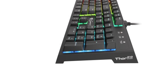 Klawiatura do gier Genesis | THOR 210 RGB | Klawiatura gamingowa | Podświetlenie LED RGB | UK | Czarna | Przewodowa | 1.60 m | H Klawiatura do gier Genesis | THOR 210 RGB | Klawiatura gamingowa | Podświetlenie LED RGB | UK | Czarna | Przewodowa | 1.60 m | H